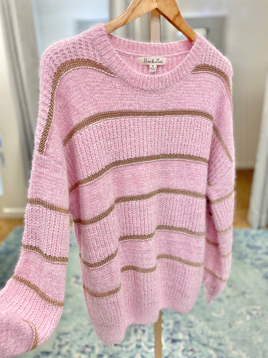 Love In The Air Baby Pink Sweater