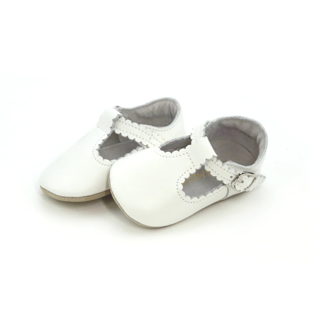 White Elodie Crib Shoes