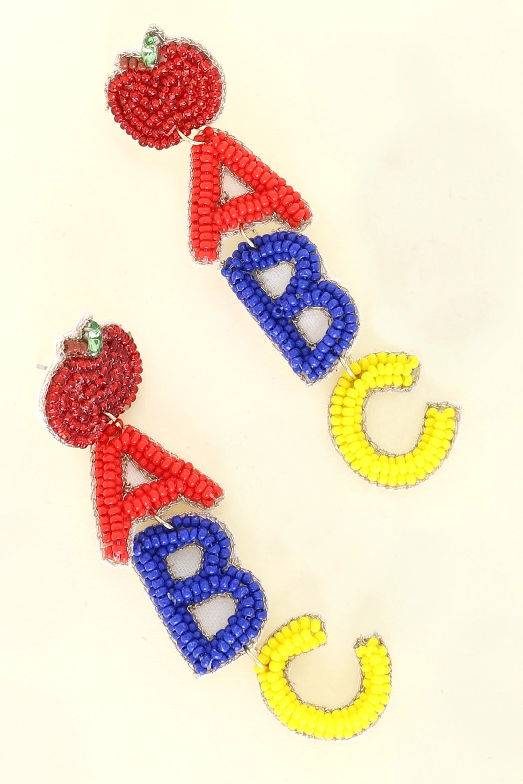 ABC Teacher Beaded Earrings