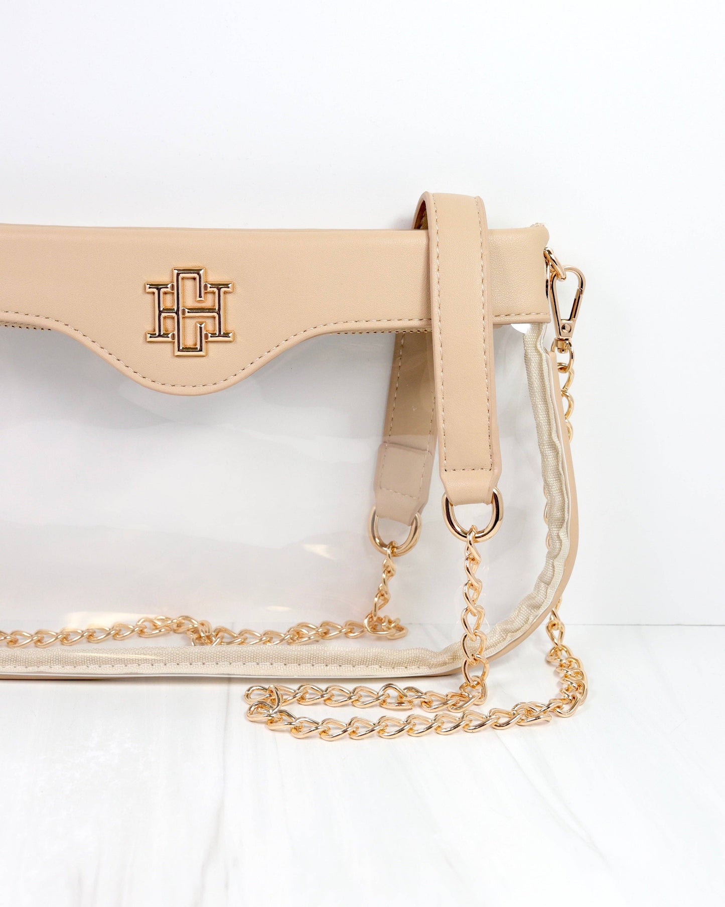 Madi Clear Crossbody - Nude
