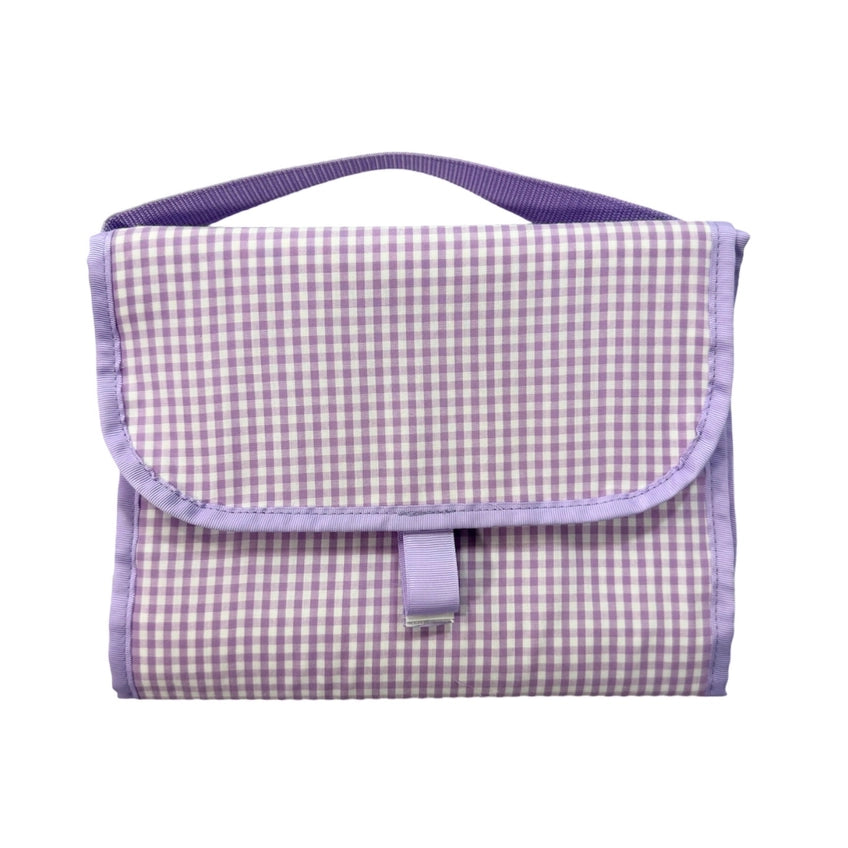 Lilac Gingham Hanging Organizer