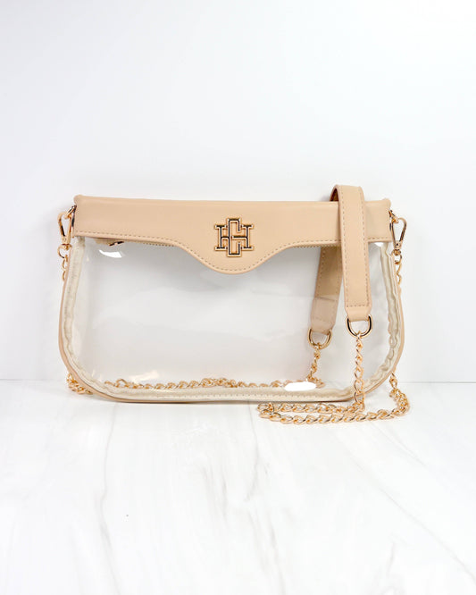 Madi Clear Crossbody - Nude