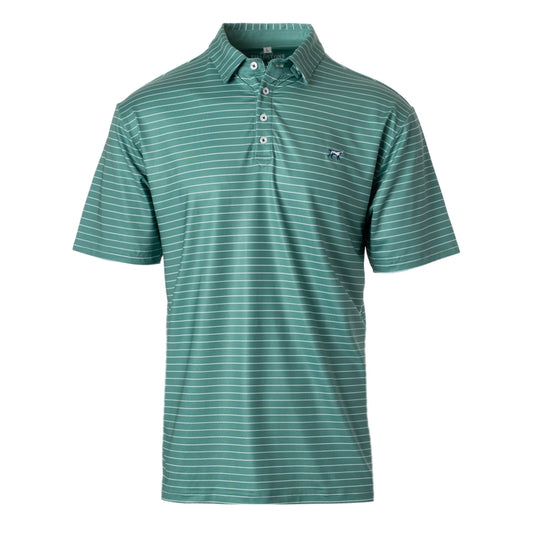 Fieldstone Clubhouse Green Stripe Polo