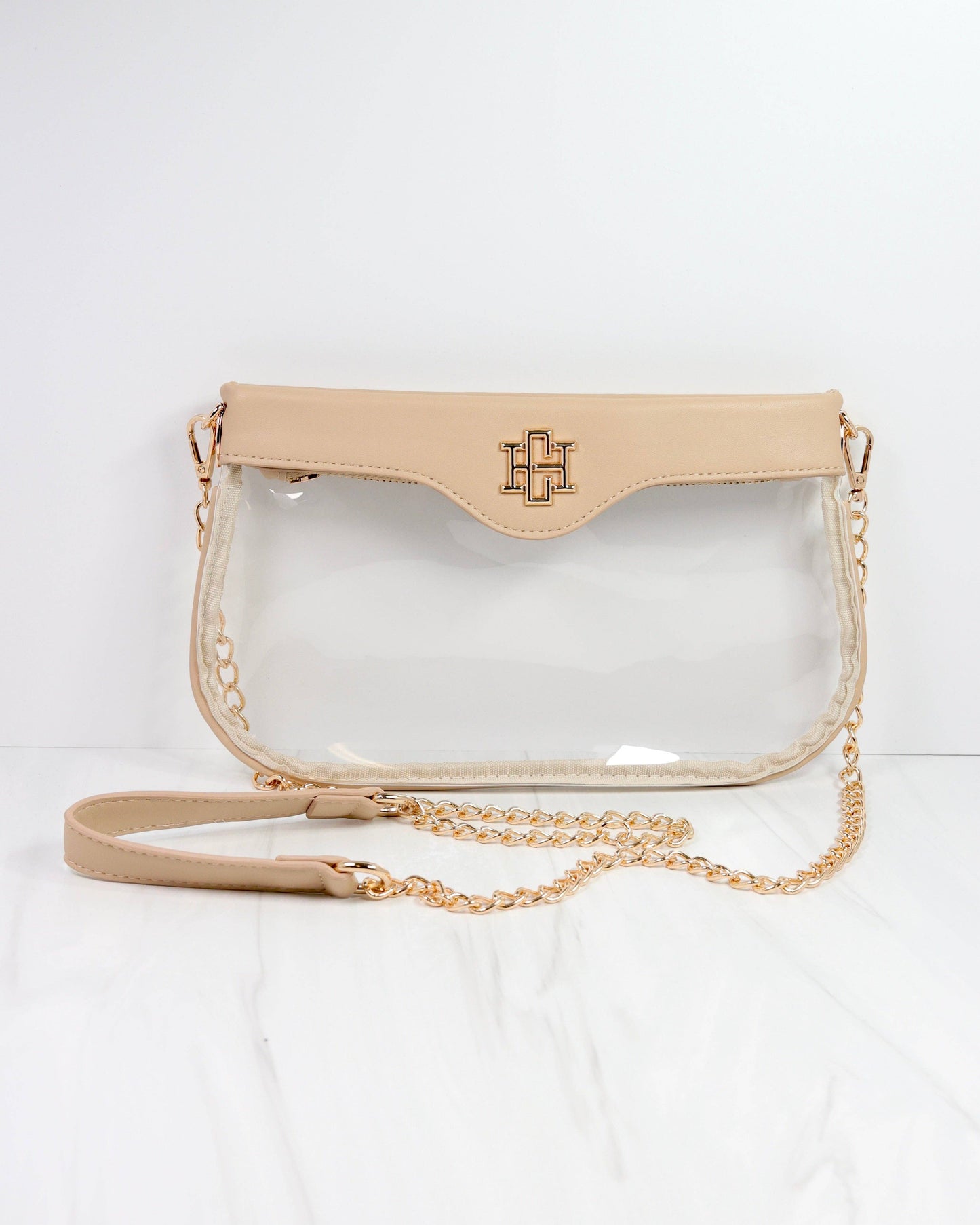 Madi Clear Crossbody - Nude
