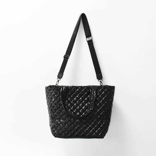 Debra Diamond Black Patent Tote