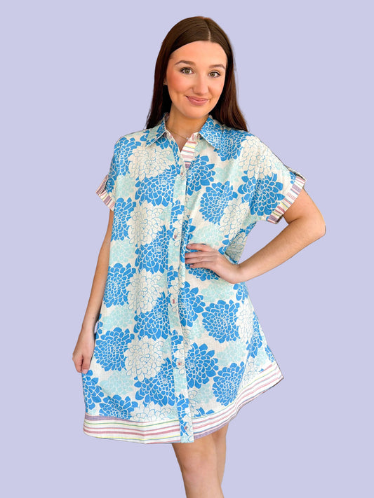 Dahlia Dreams Linen Dress