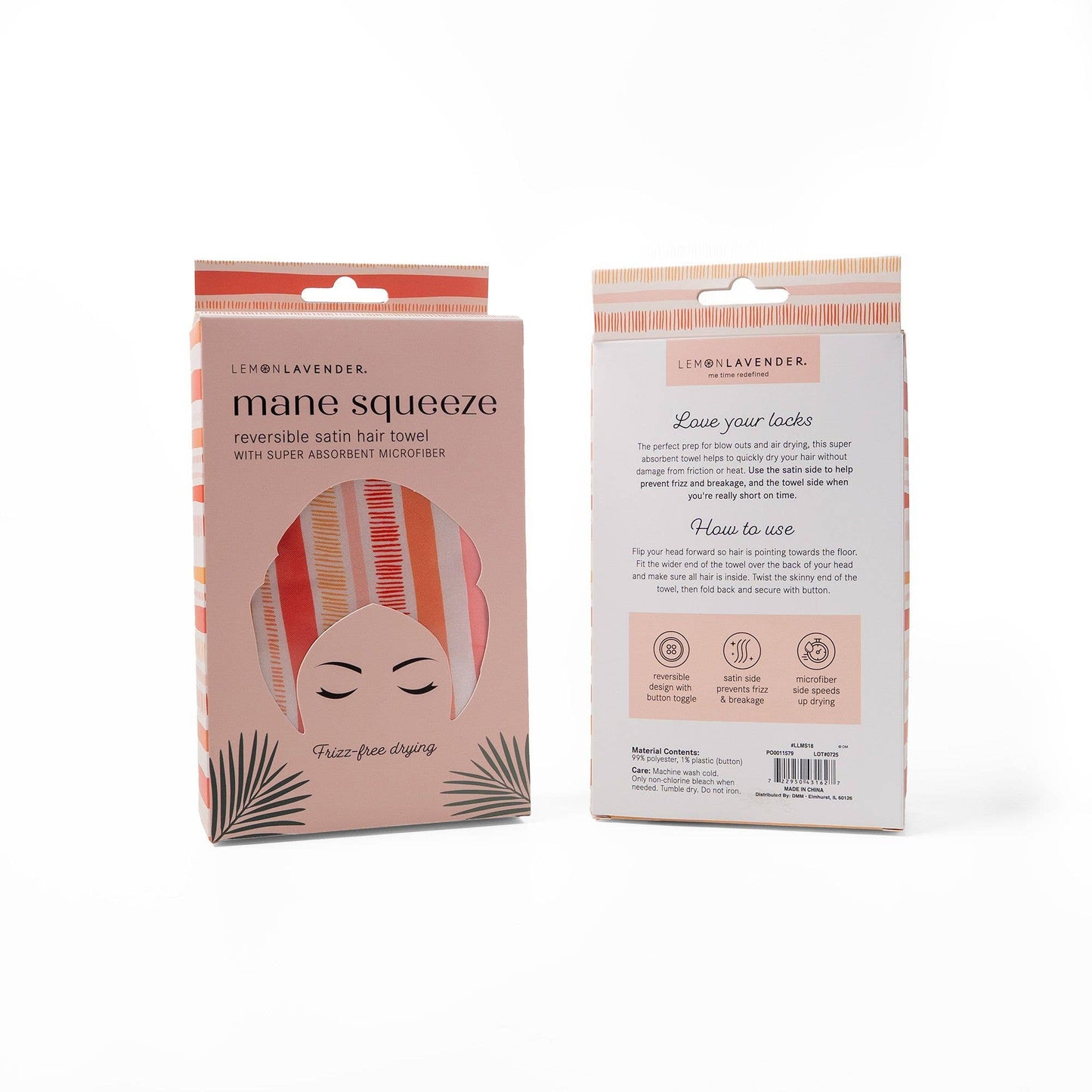 Reversible Satin Hair Towel