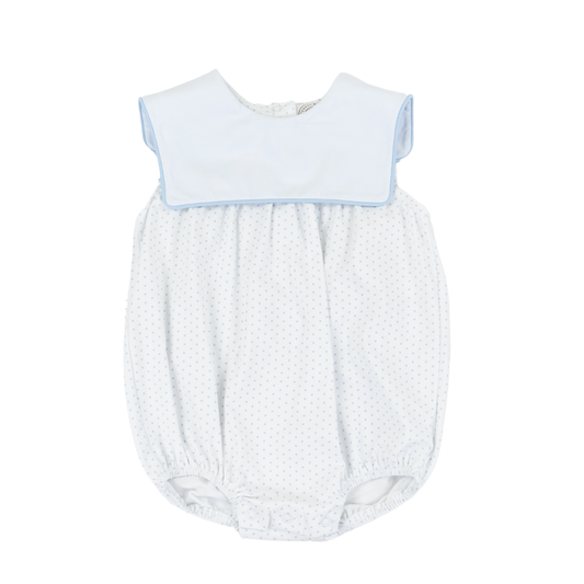 Classic Blue Dot Boy Bib Bubble
