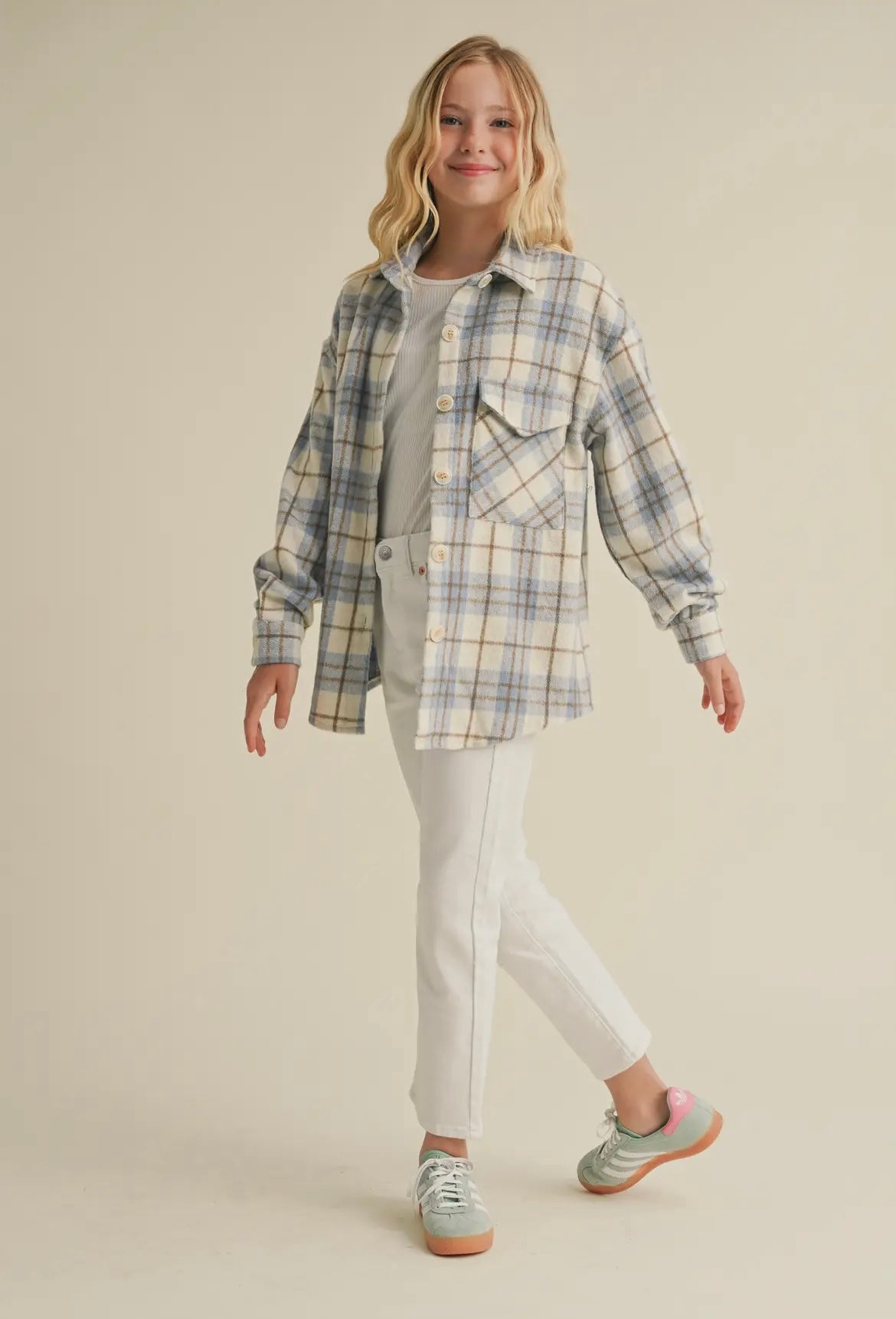 Blue Plaid Shacket