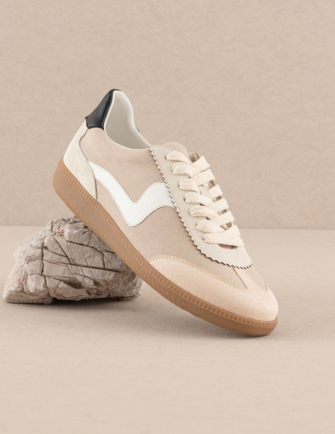 Kyla Neutral Low Top Sneakers