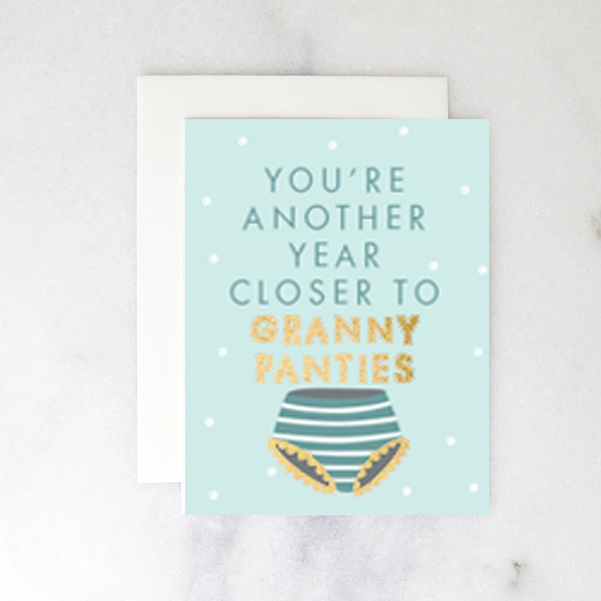 Granny Panties Birthday Greeting Card