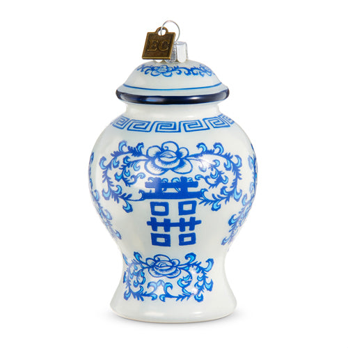 Blue Chinoiserie Ginger Jar Ornament