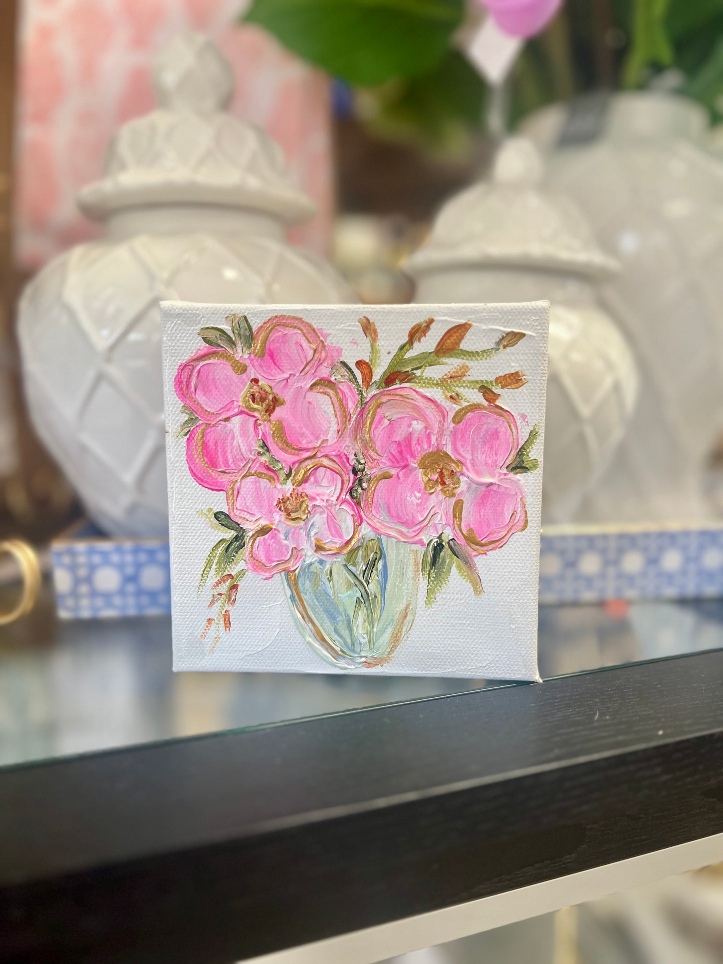 BB Fulton 5x5 Pink Florals Canvas