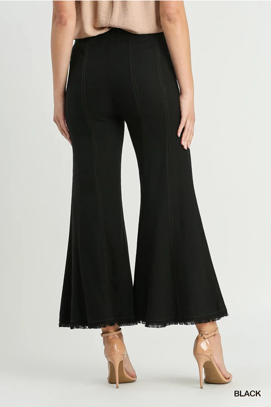 Swing By Black Linen Pants