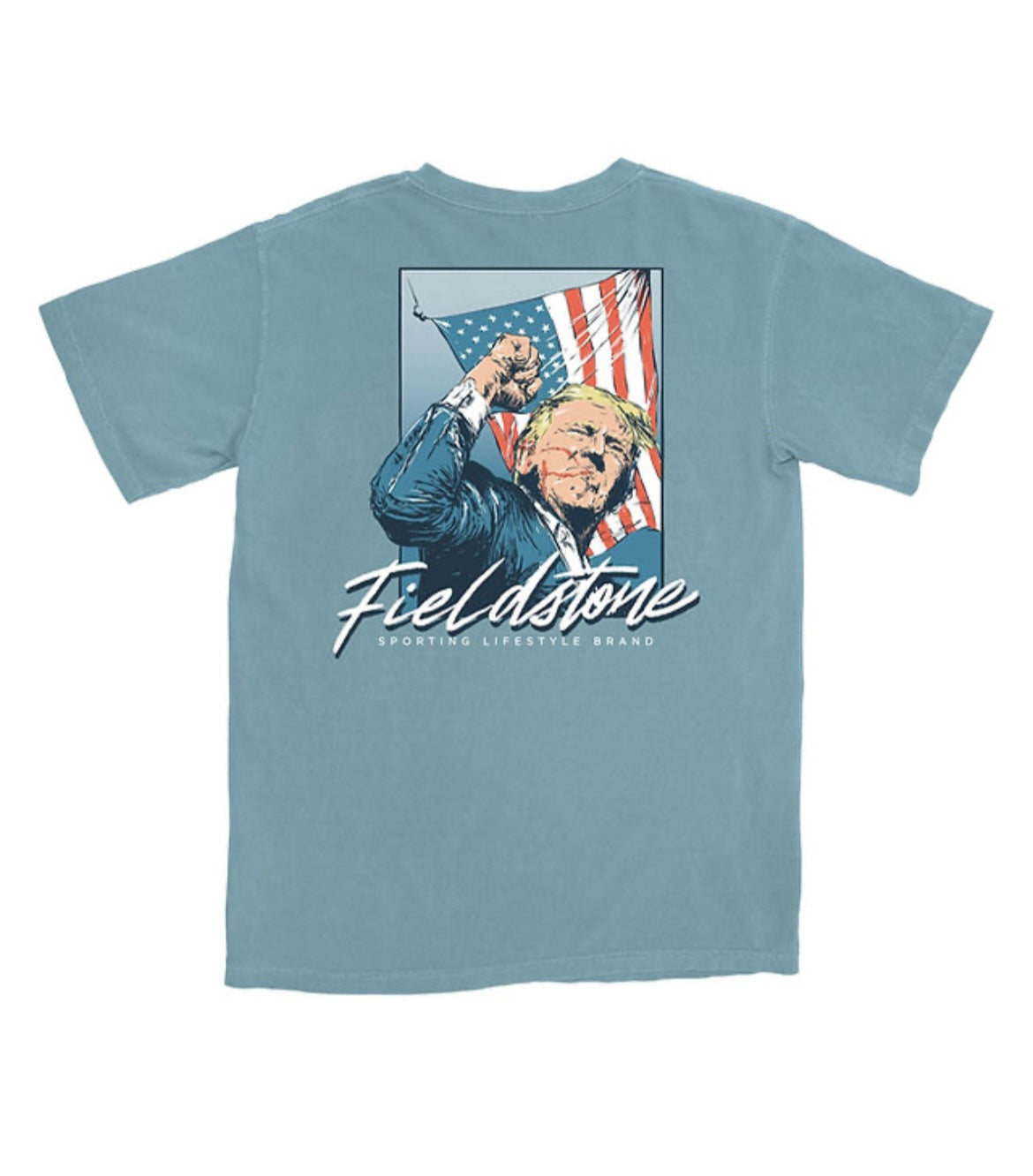 Fieldstone Ice Blue Trump Tee