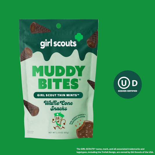 Muddy Bites Girl Scout Thin Mints™ Waffle Cones Snacks