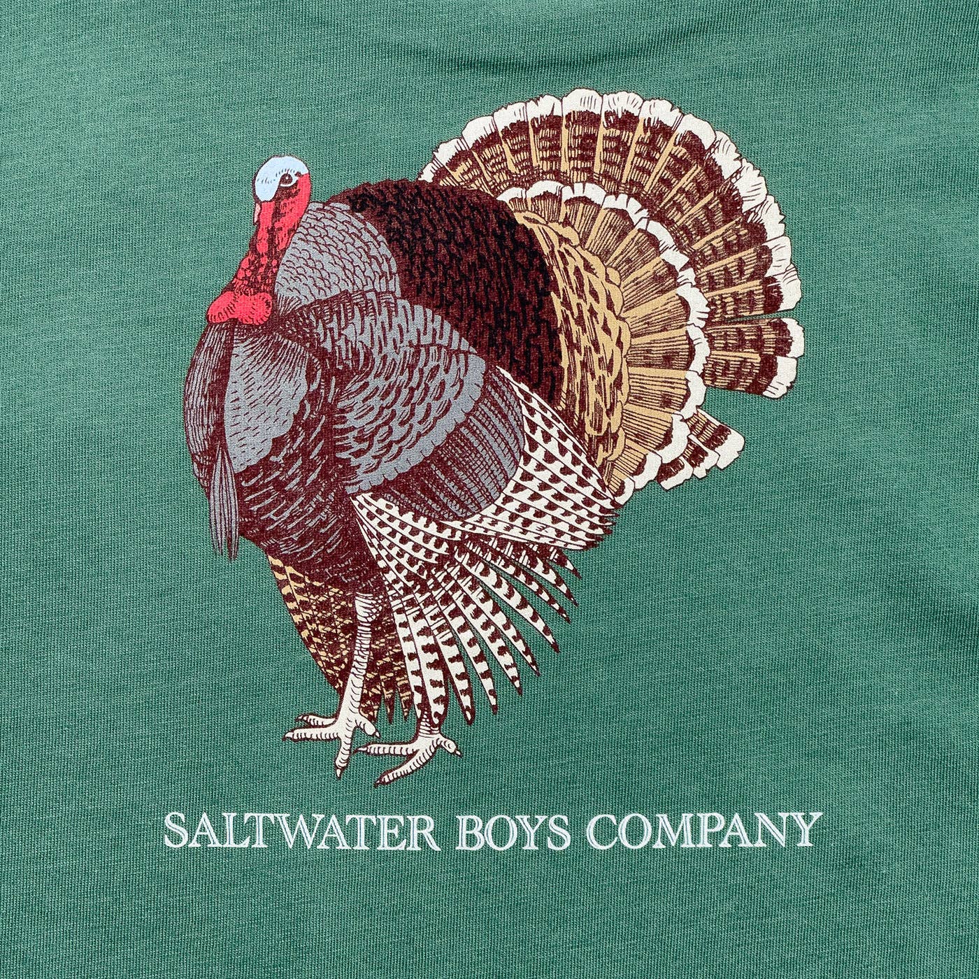Turkey Green Long Sleeve Graphic Tee