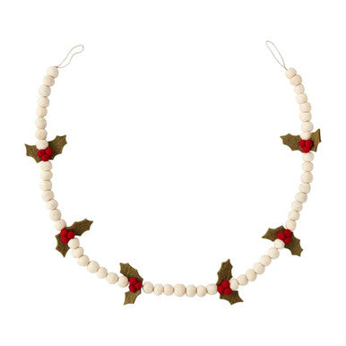 Felt Holly Garland