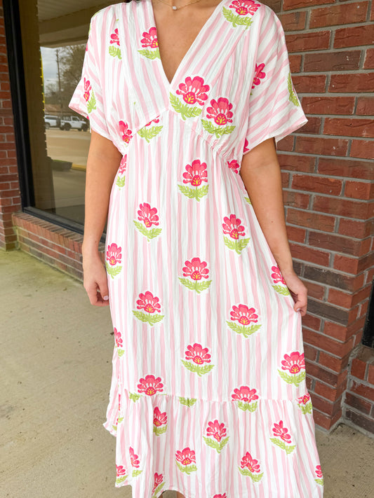 Blossom Breeze Midi Dress