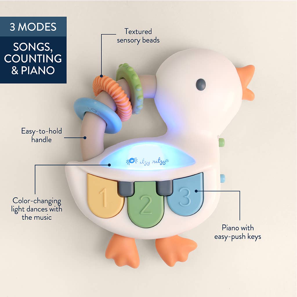 Itzy Ritzy Bitzy Tunes™ Goose - Light-up Interactive Piano Toy
