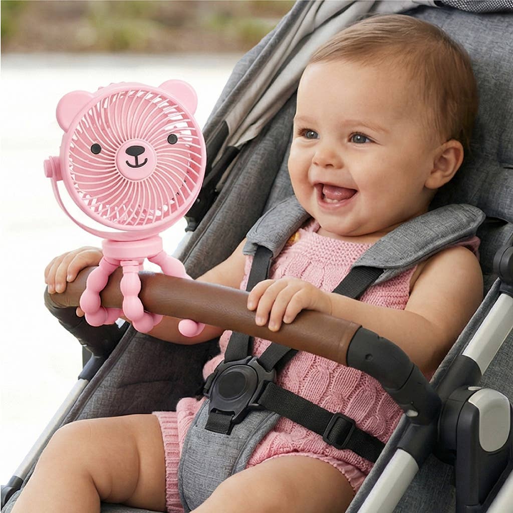 Itzy Breeze 3-Speed Stroller Fan™: Pink