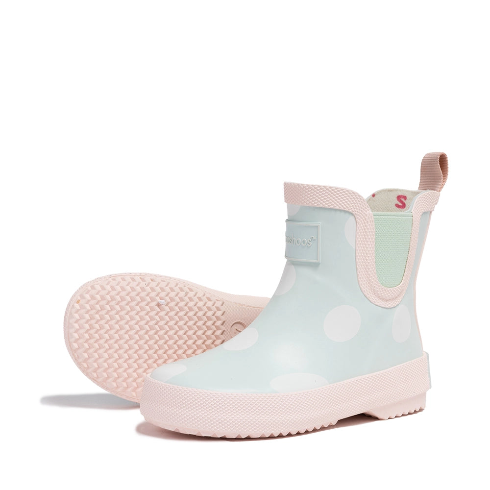 Hastings Pink & Blue Dot Rain Boots