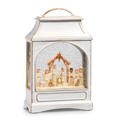 Nativity Lighted Musical Water Lantern