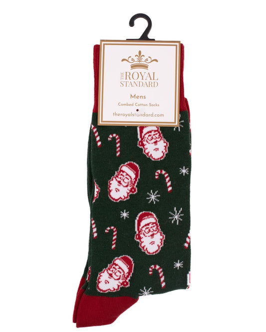 Mens Candy Cane Christmas Socks
