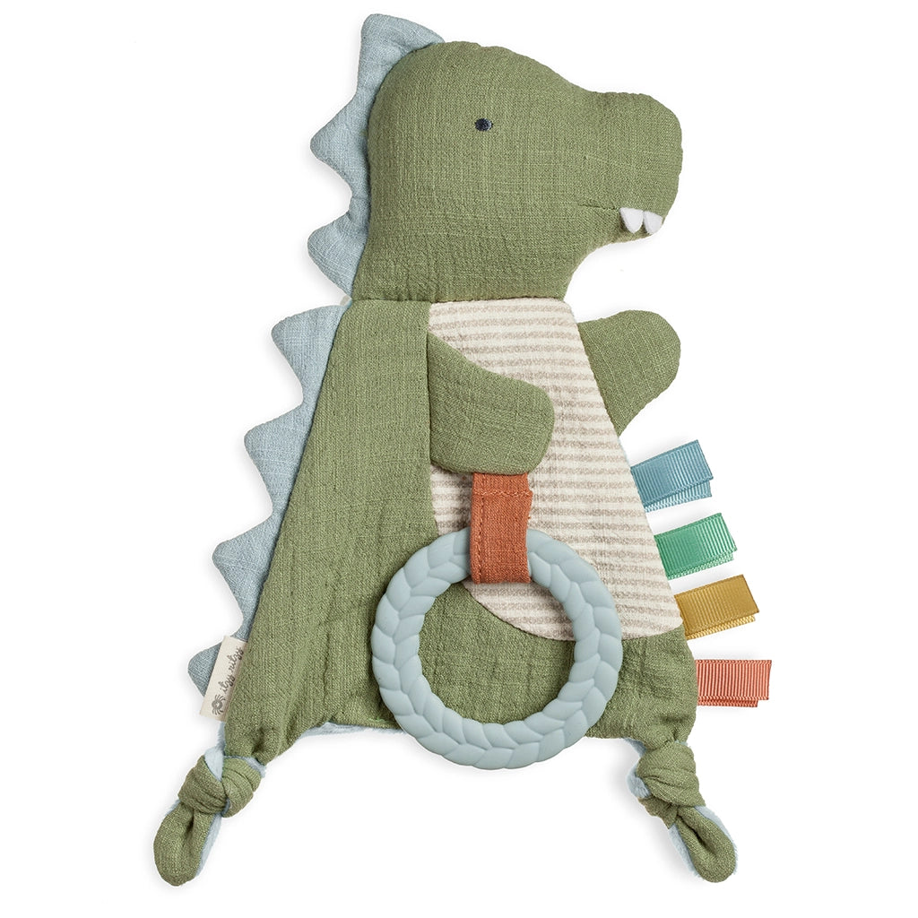 Dino Bitzy Crinkle Teether Toy