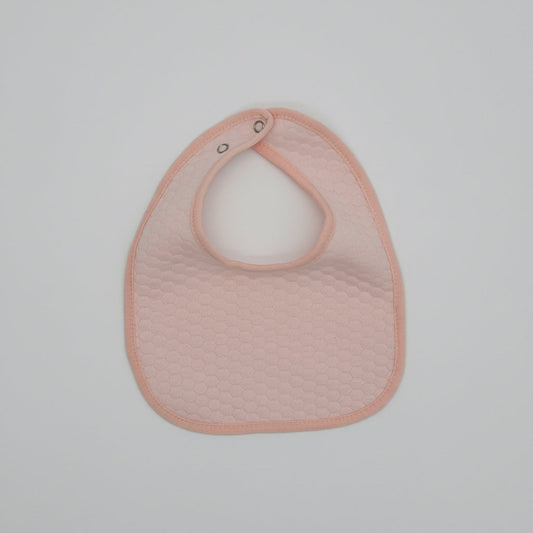Pink Quilted Cotton Bib