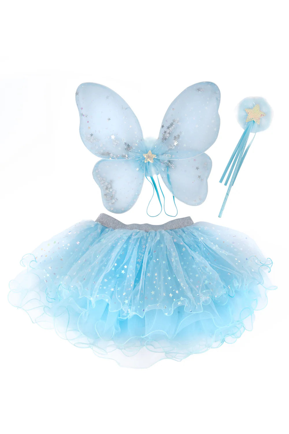 Iridescent Celestial Fairy Wings, Tutu, & Wand