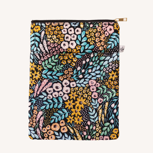 Black Floral Tablet Sleeve