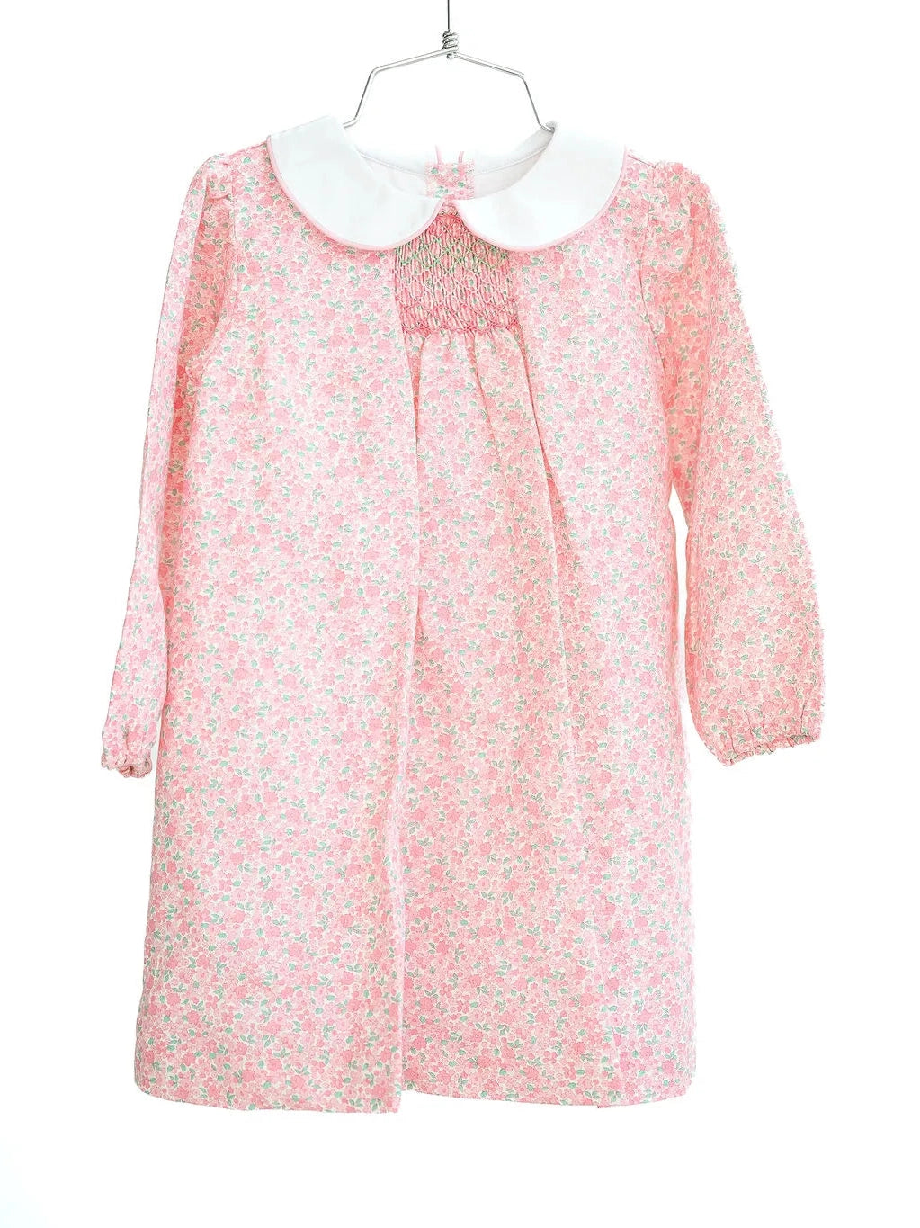 Sadie Pink Floral Smocked Dress