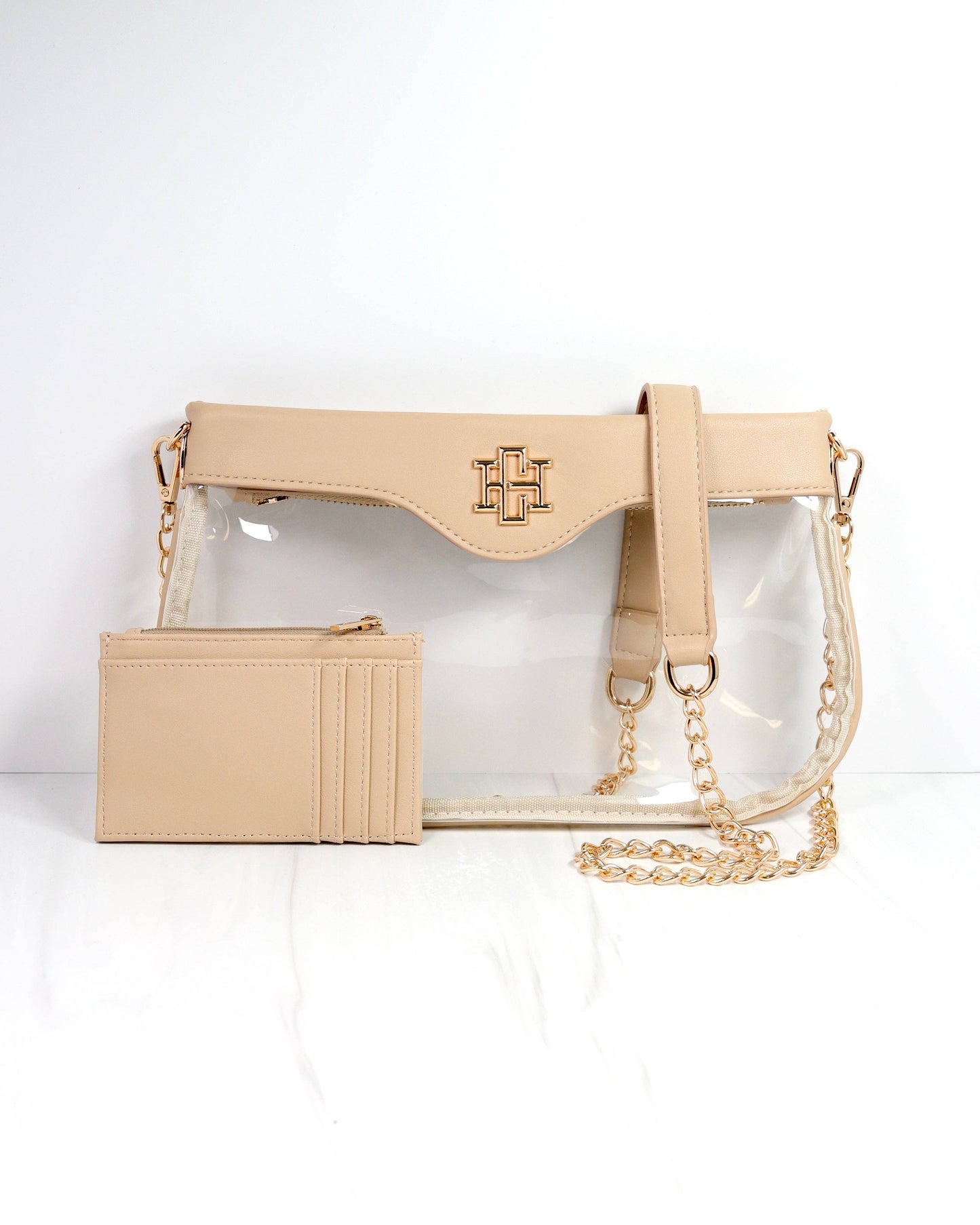 Madi Clear Crossbody - Nude