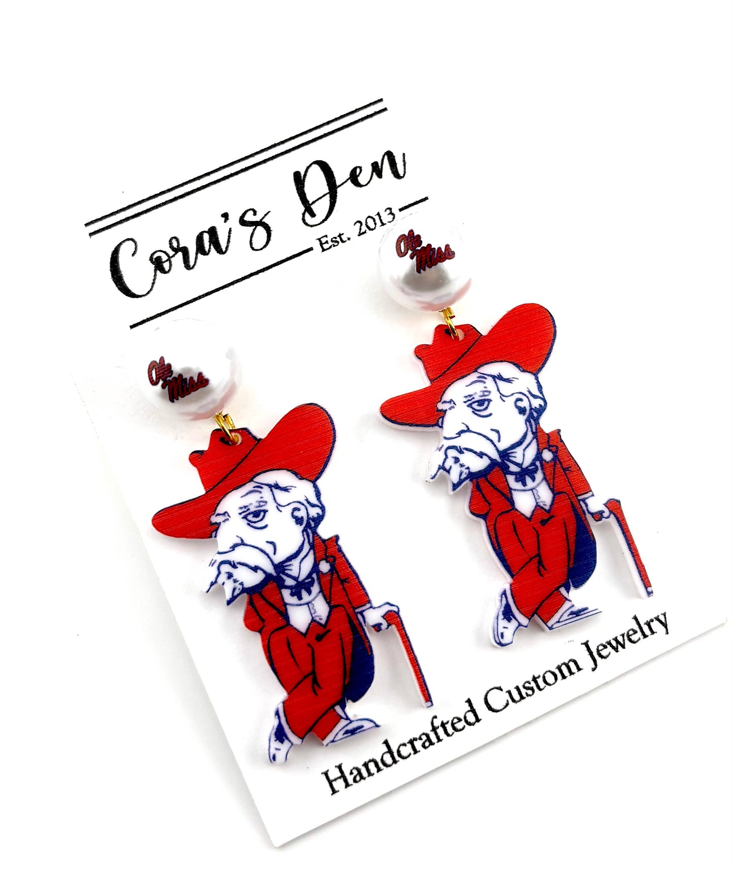 Ole Miss Rebels Earrings 