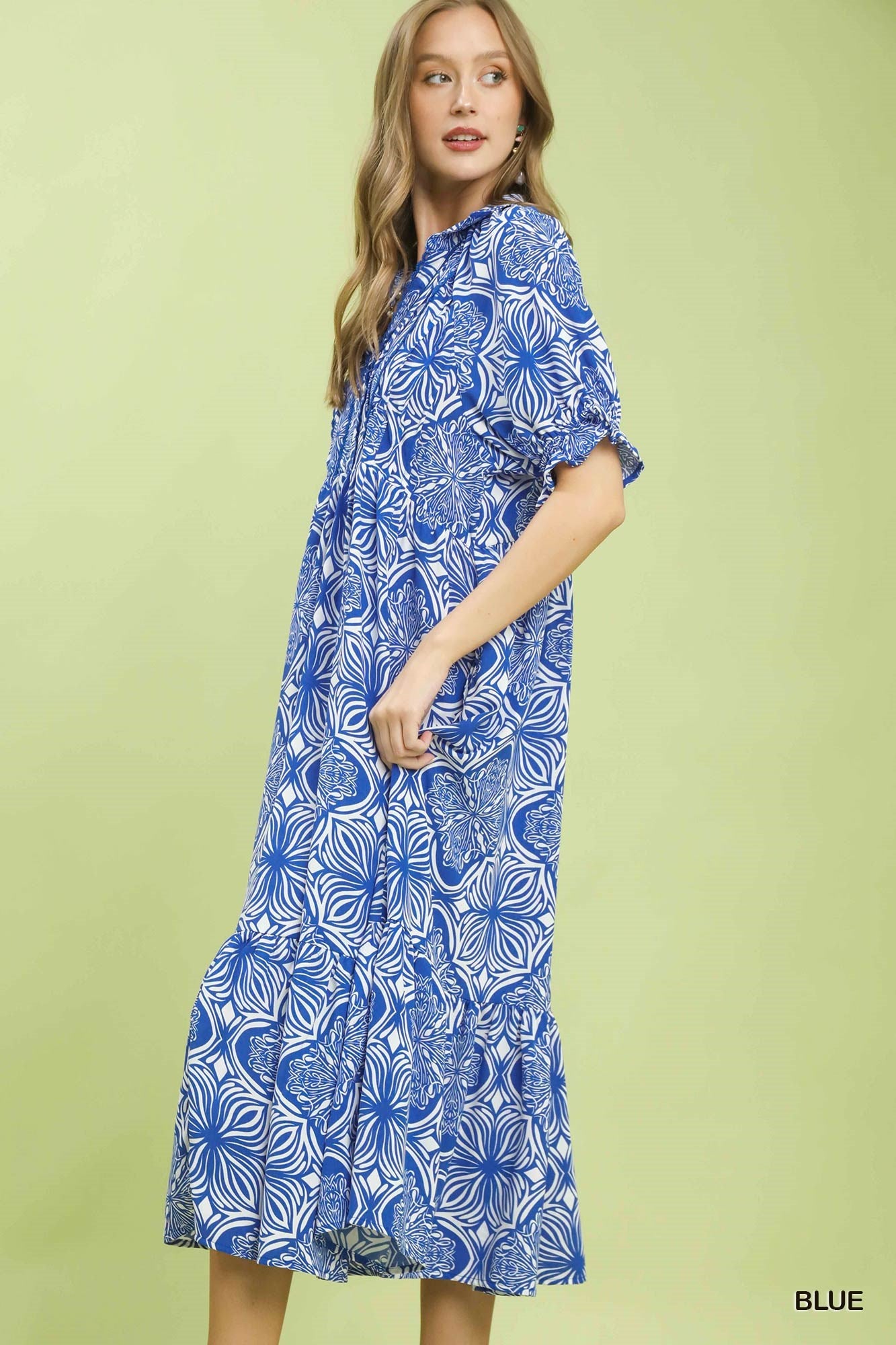 By the Sea Blue Midi Dress