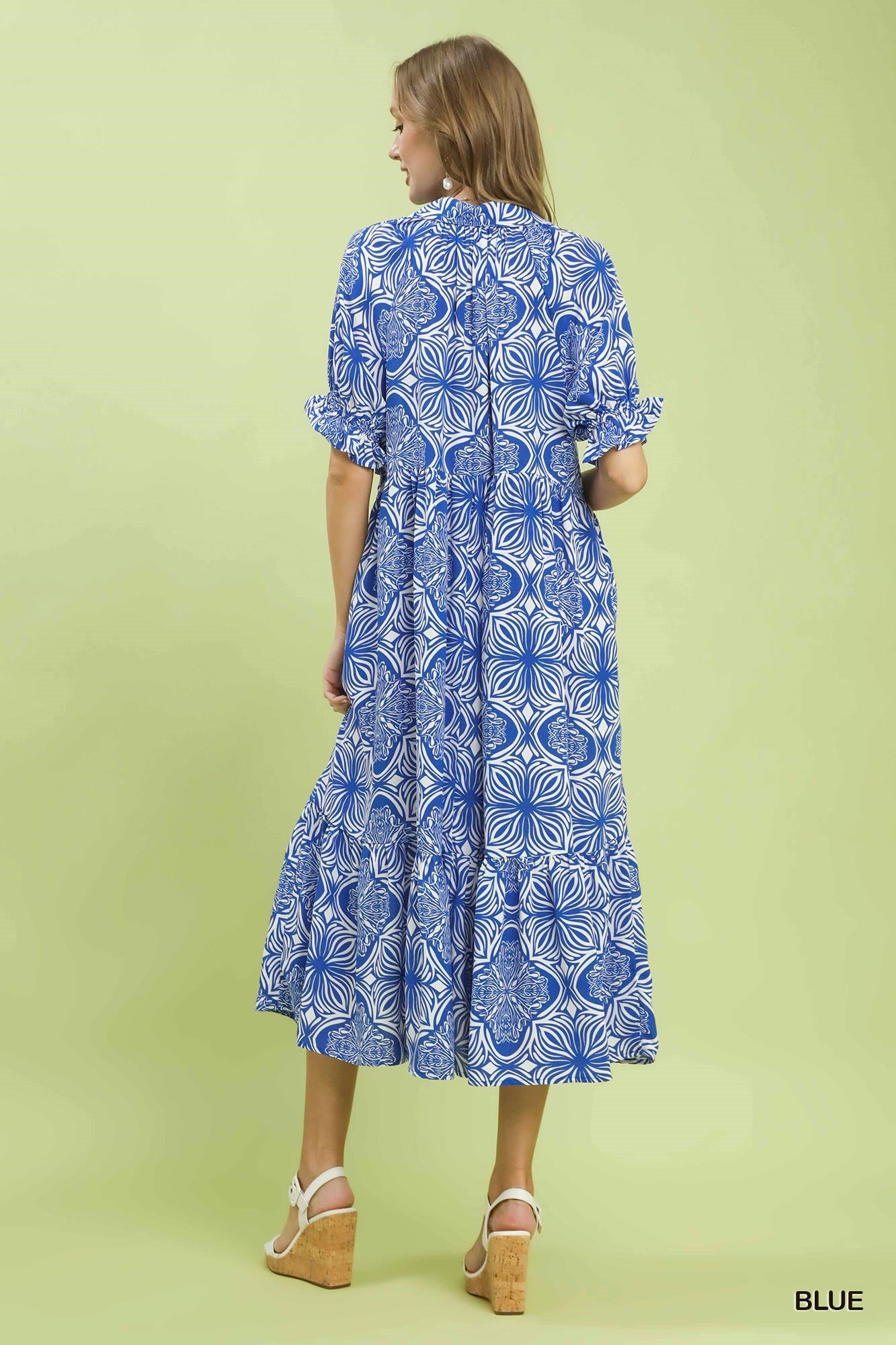 By the Sea Blue Midi Dress