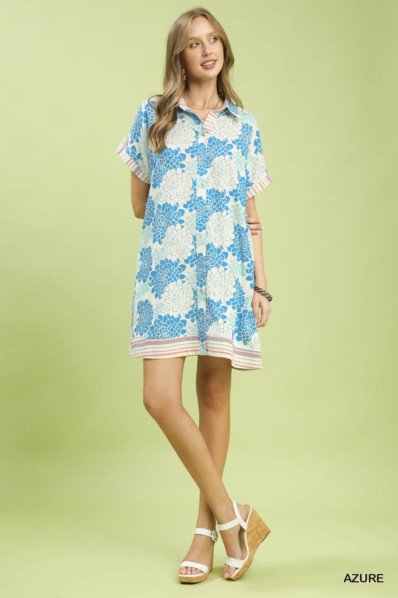 Dahlia Dreams Linen Dress
