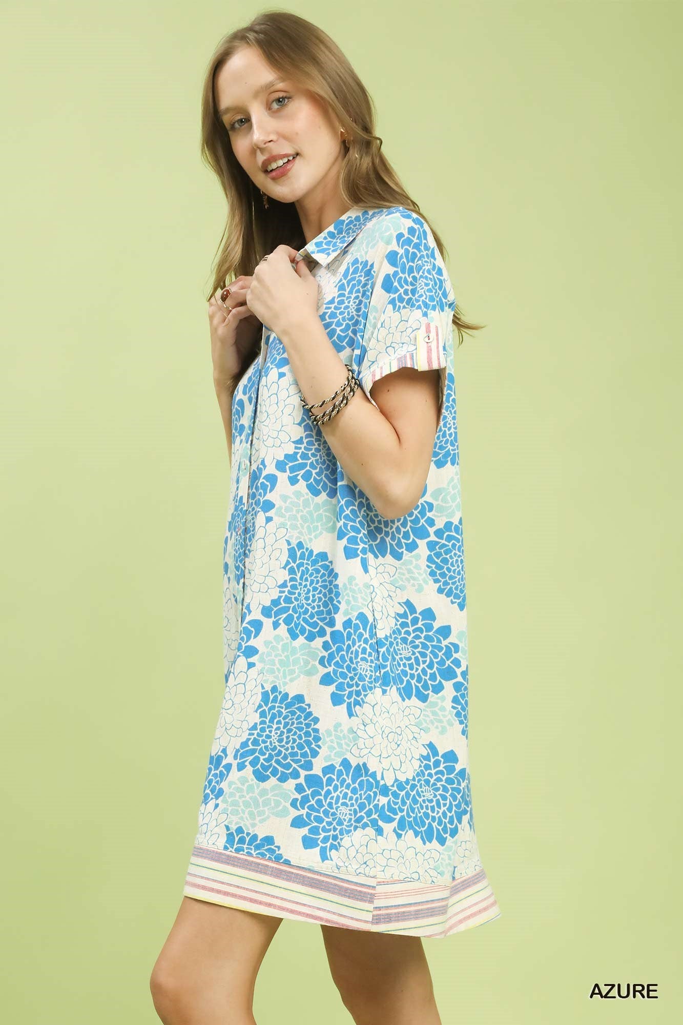 Dahlia Dreams Linen Dress