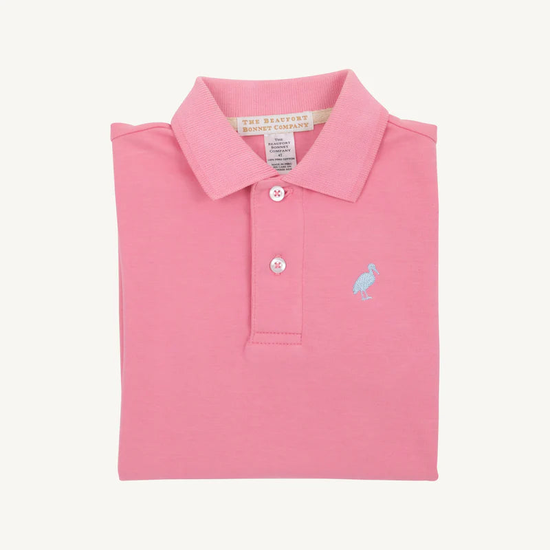 Hamptons Hot Pink Prim And Proper Short Sleeve Polo