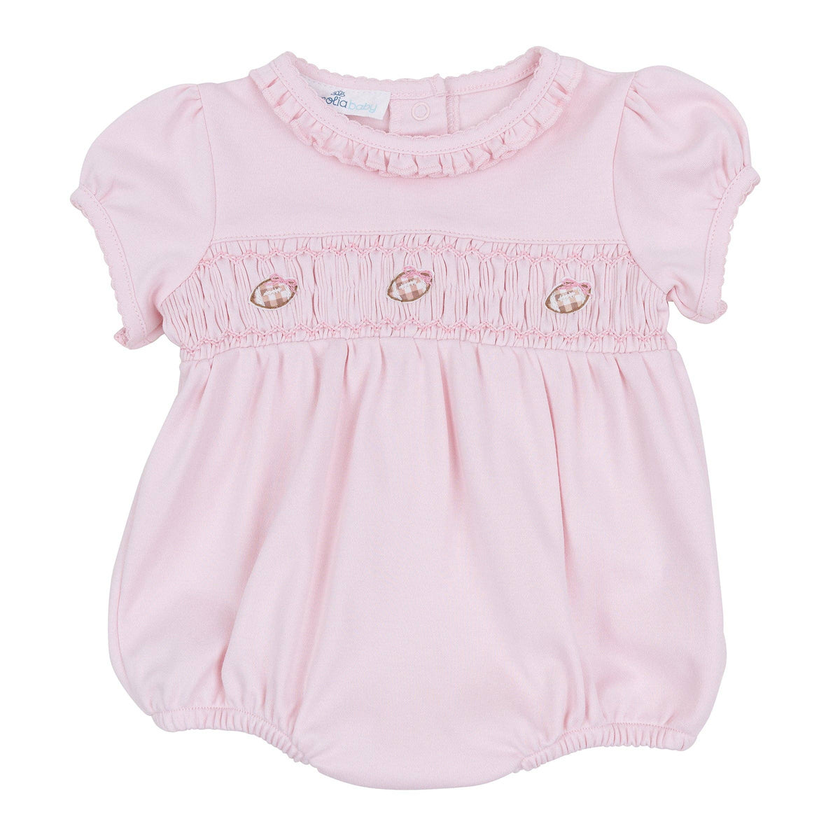 Pink Tiny Tailgater Smocked Bubble