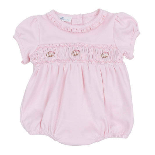Pink Tiny Tailgater Smocked Bubble