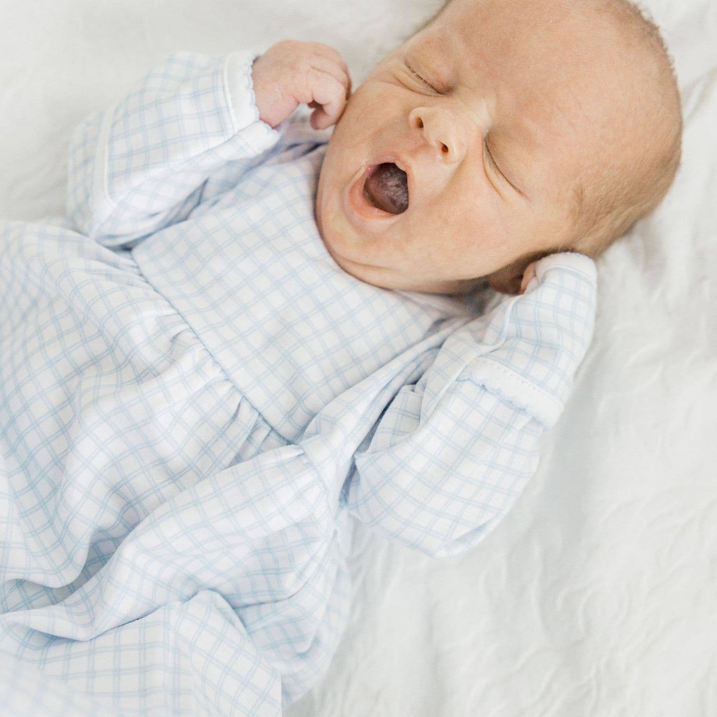 Light Blue Peek-A-Boo Wishes Gathered Gown