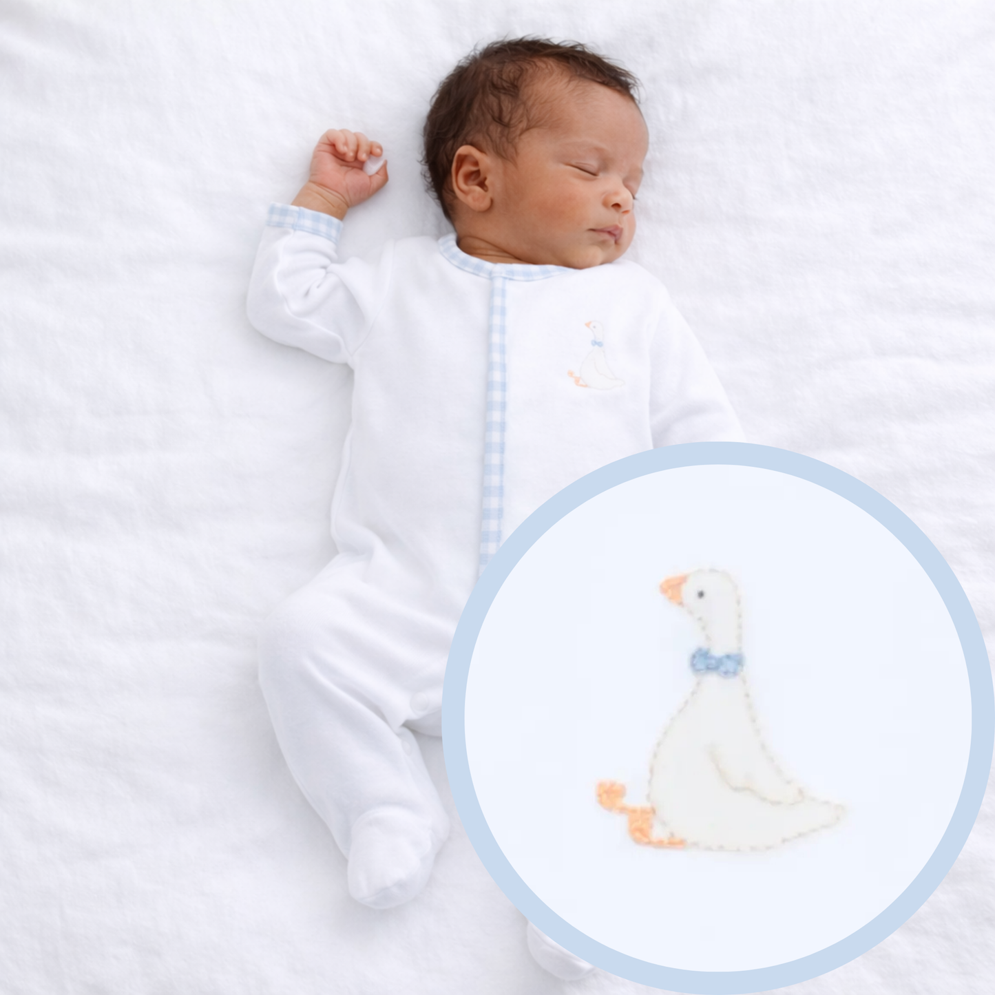 Light Blue Silly Goose Footie