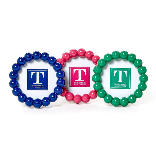 Hobnail 4x4 Round Photo Frame (Multiple Colors Available)