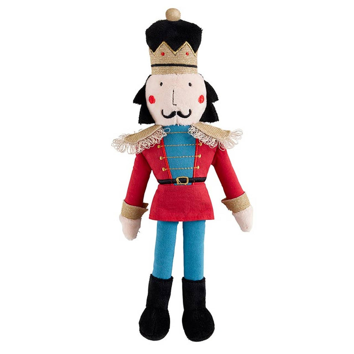 Red & Blue Nutcracker Plush Doll