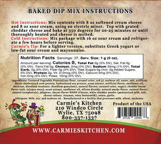 Carmies Baked Bacon Jalapeño Popper Dip Mix