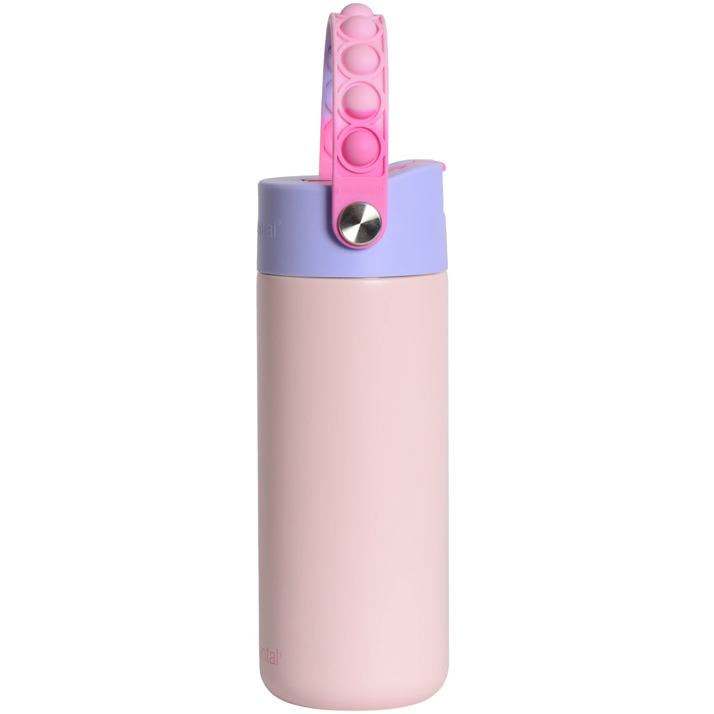 Kids Fidget Handle Water Bottle - Blush Pink Tie Dye