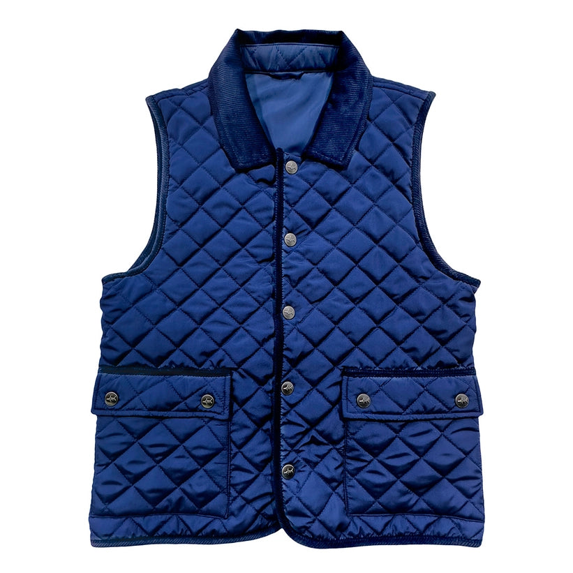 Derby Navy Quilted Vest