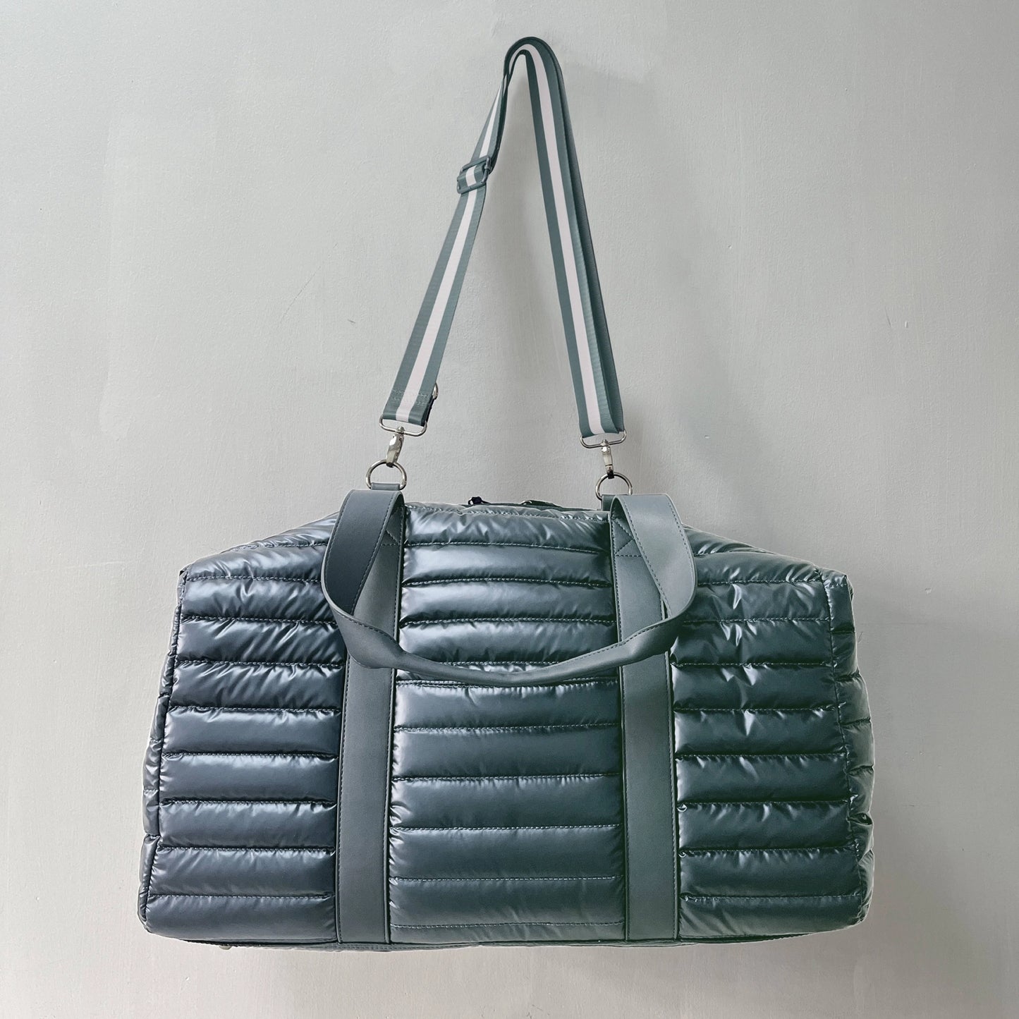 Cassie Seafoam Puffer Weekender